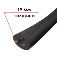 Трубка K-FLEX 19x060-1 ST IN CLAD black